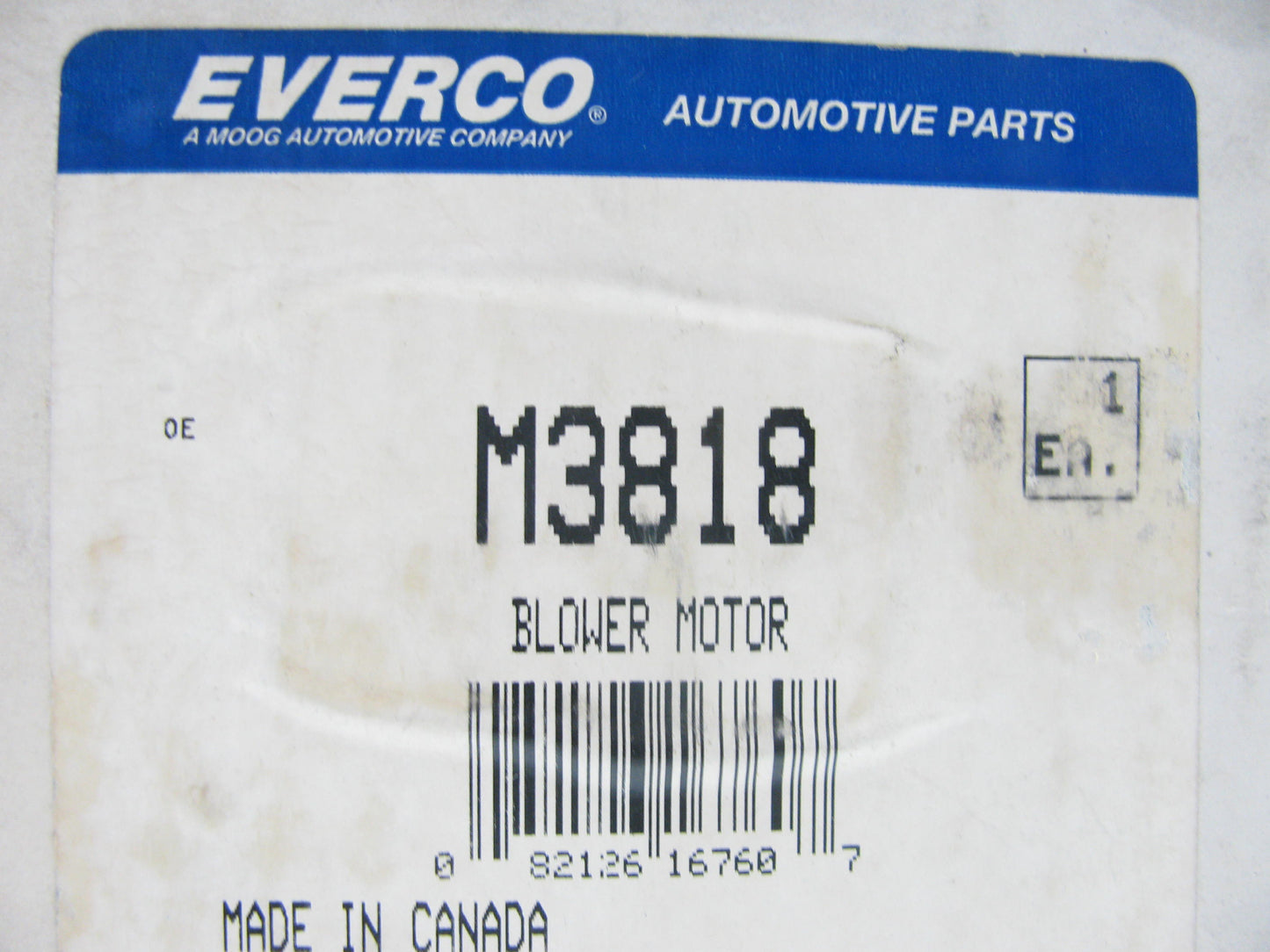 Everco M3818 HVAC Blower Motor