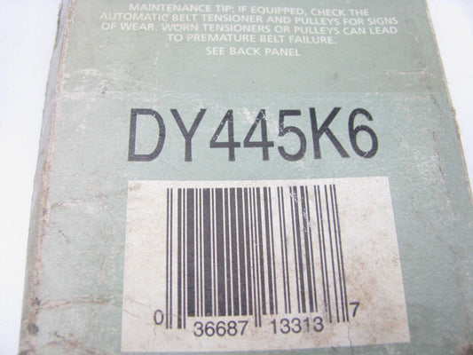 Evergard DY445K6 Serpentine Belt - 0.84'' X 45.187'' - 6 Ribs