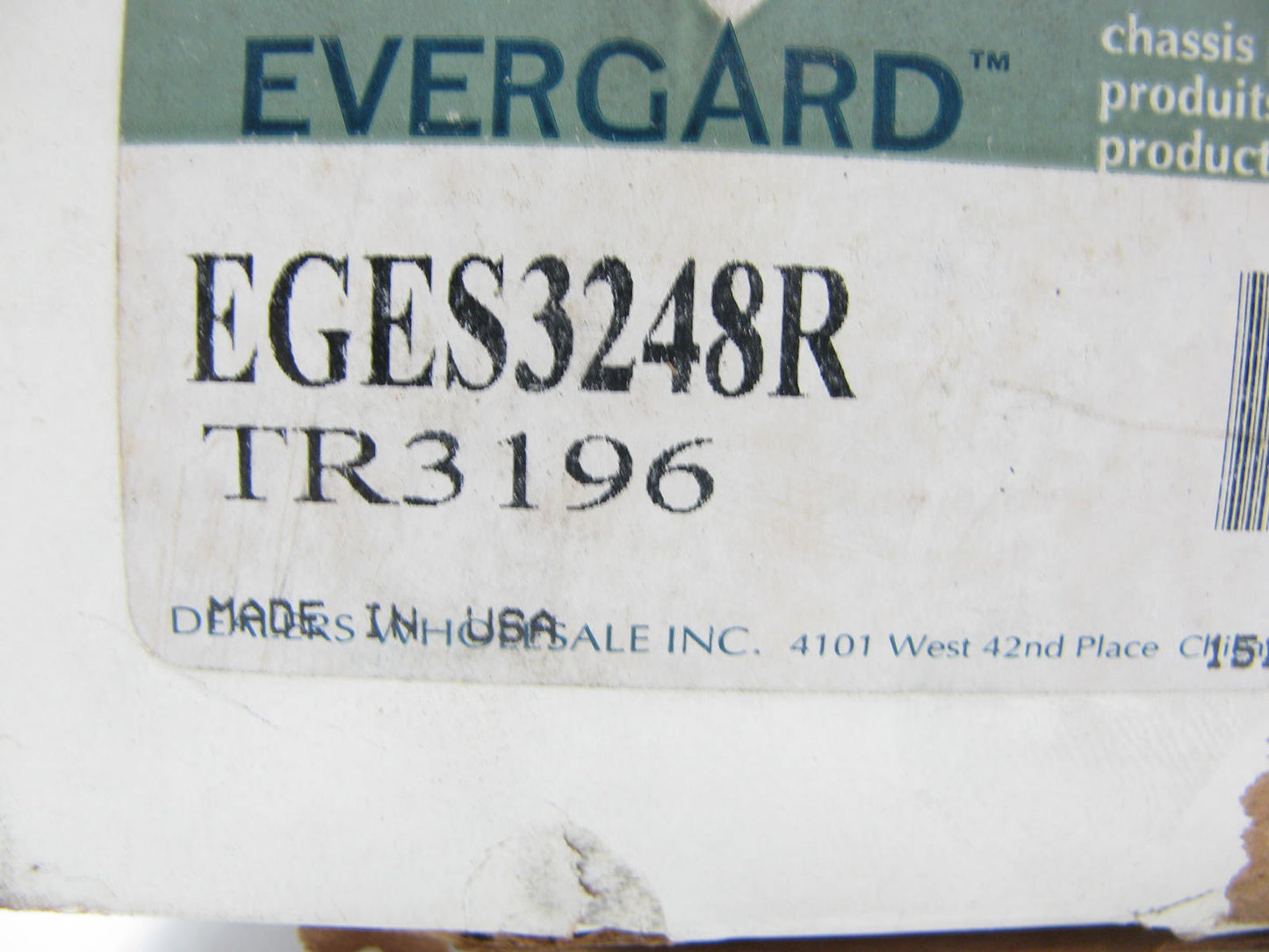 Evergard EGES3248R FRONT LEFT OUTER Steering Tie Rod End