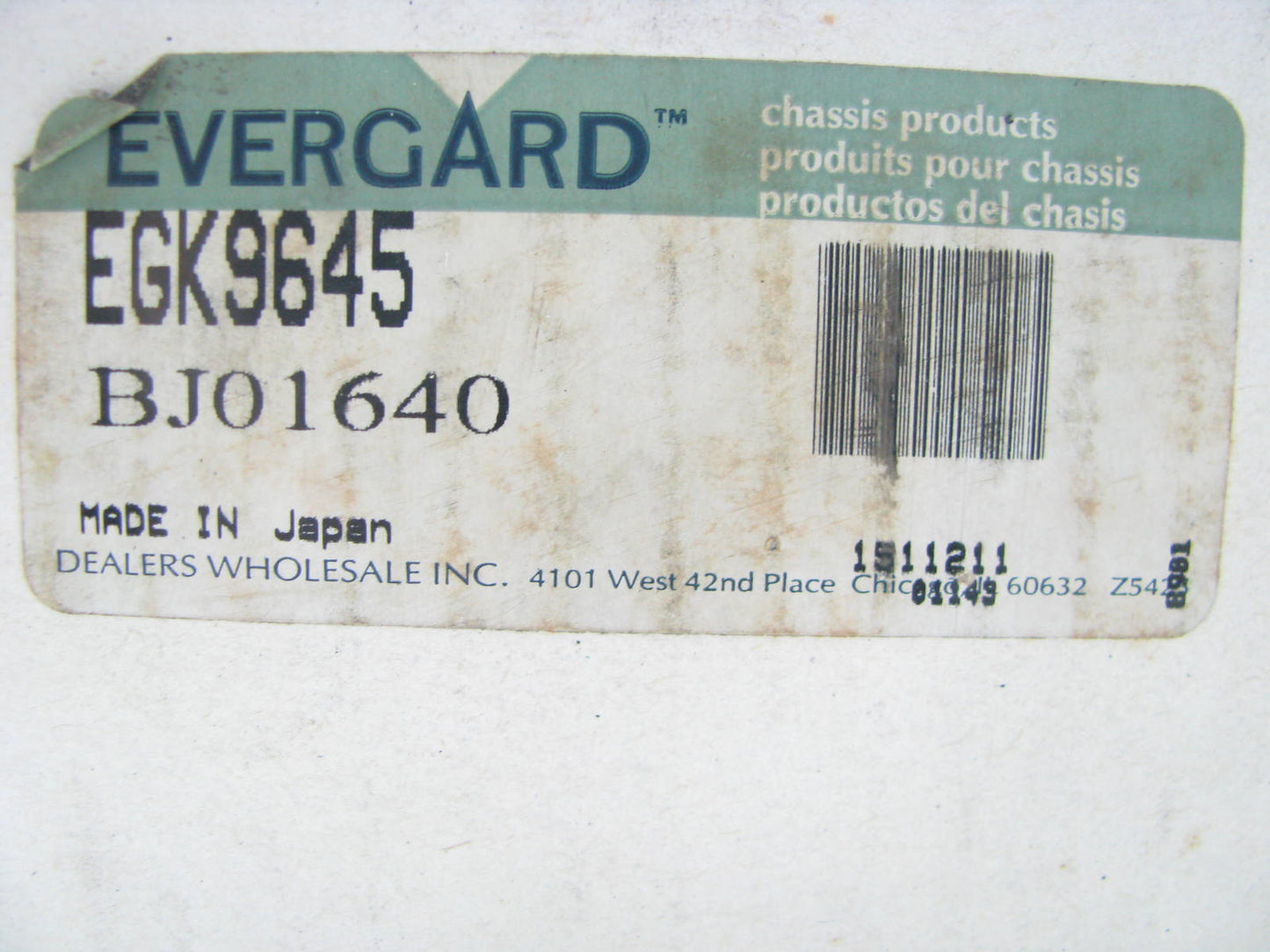 Evergard EGK9645 Front Lower Suspension Ball Joint 1989-1995 Toyota Pickup RWD