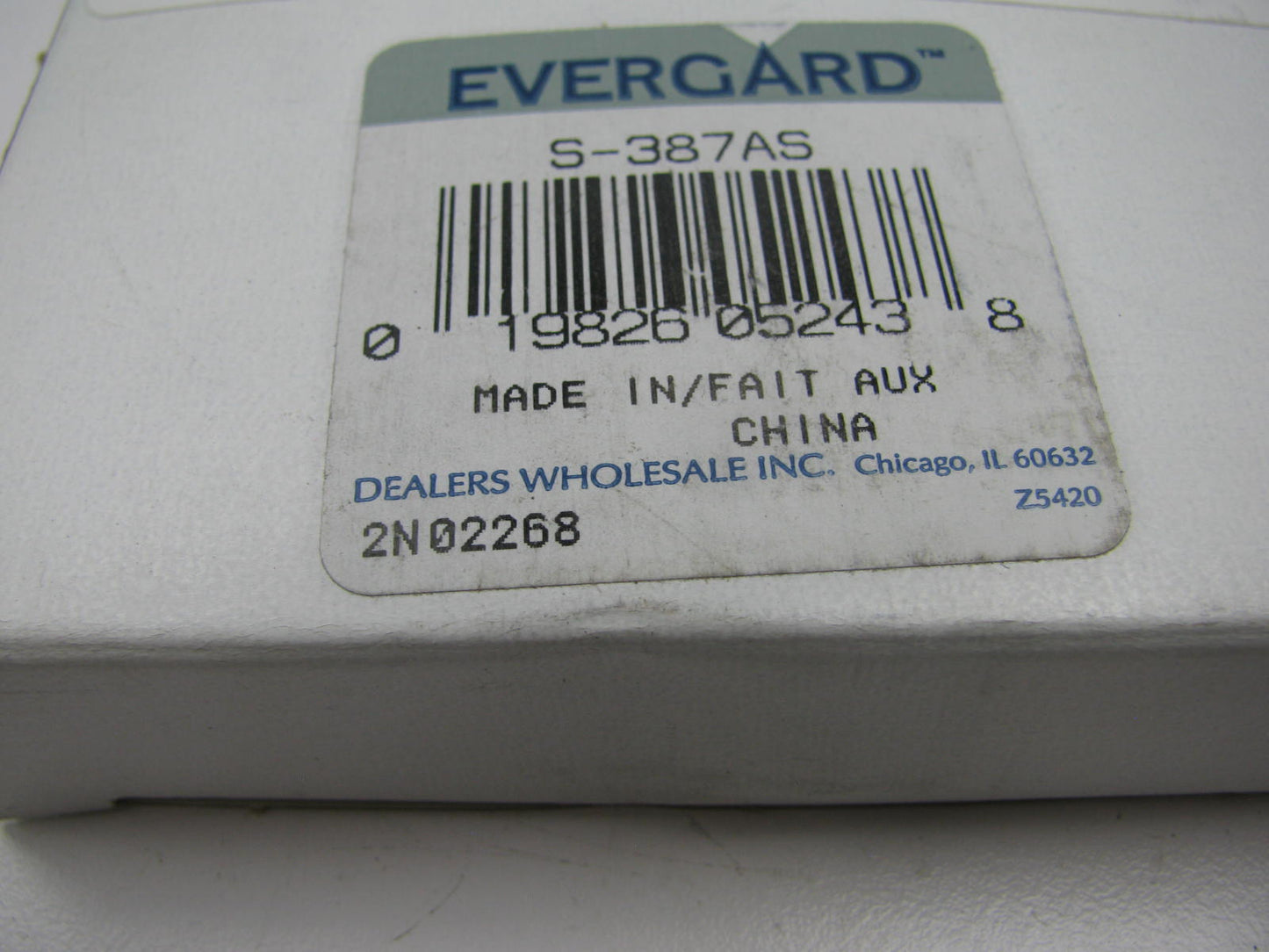 Evergard S-387AS Wheel Bearing / Axle Differential Bearing - Rear