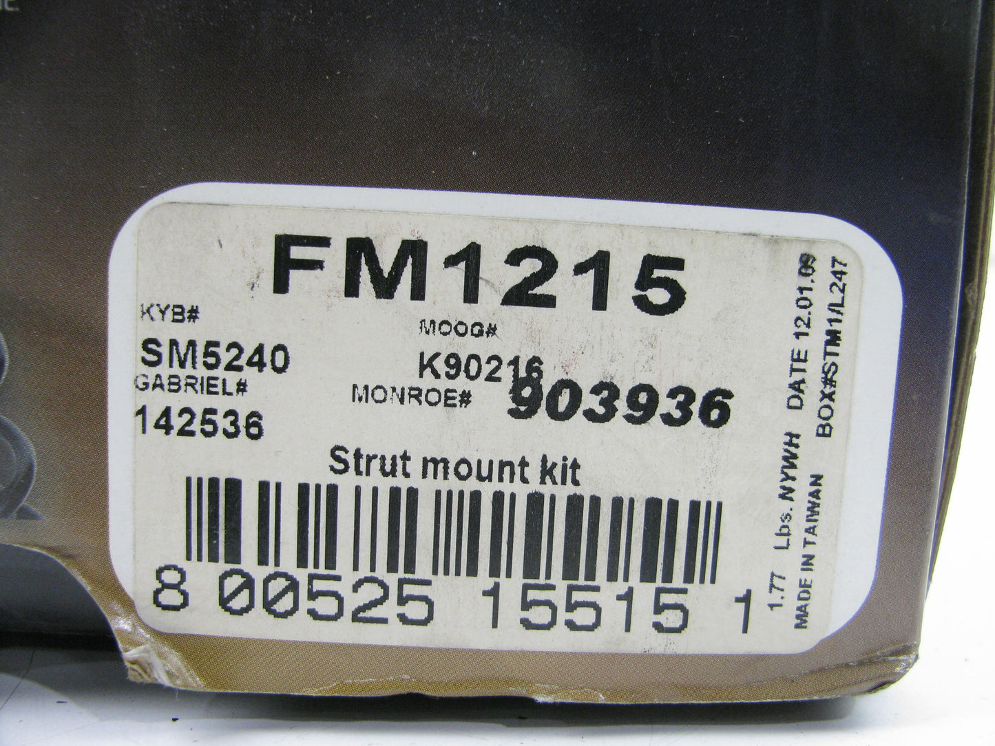 Falcon FM1215 Suspension Strut Mount, Rear Right