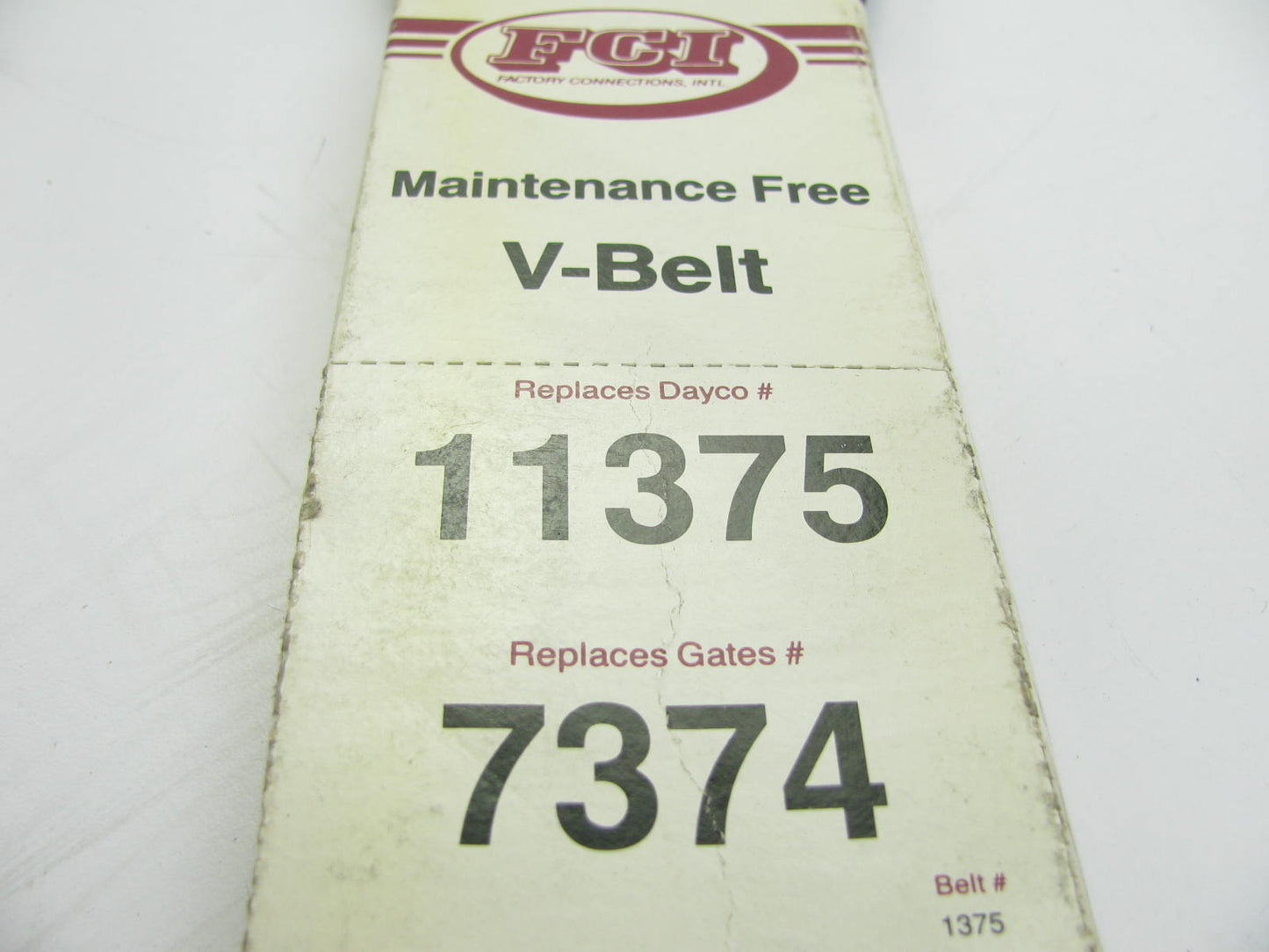 FCI 11375 Accessory Drive Belt - 0.313'' X 37.625'' - 36 Degree