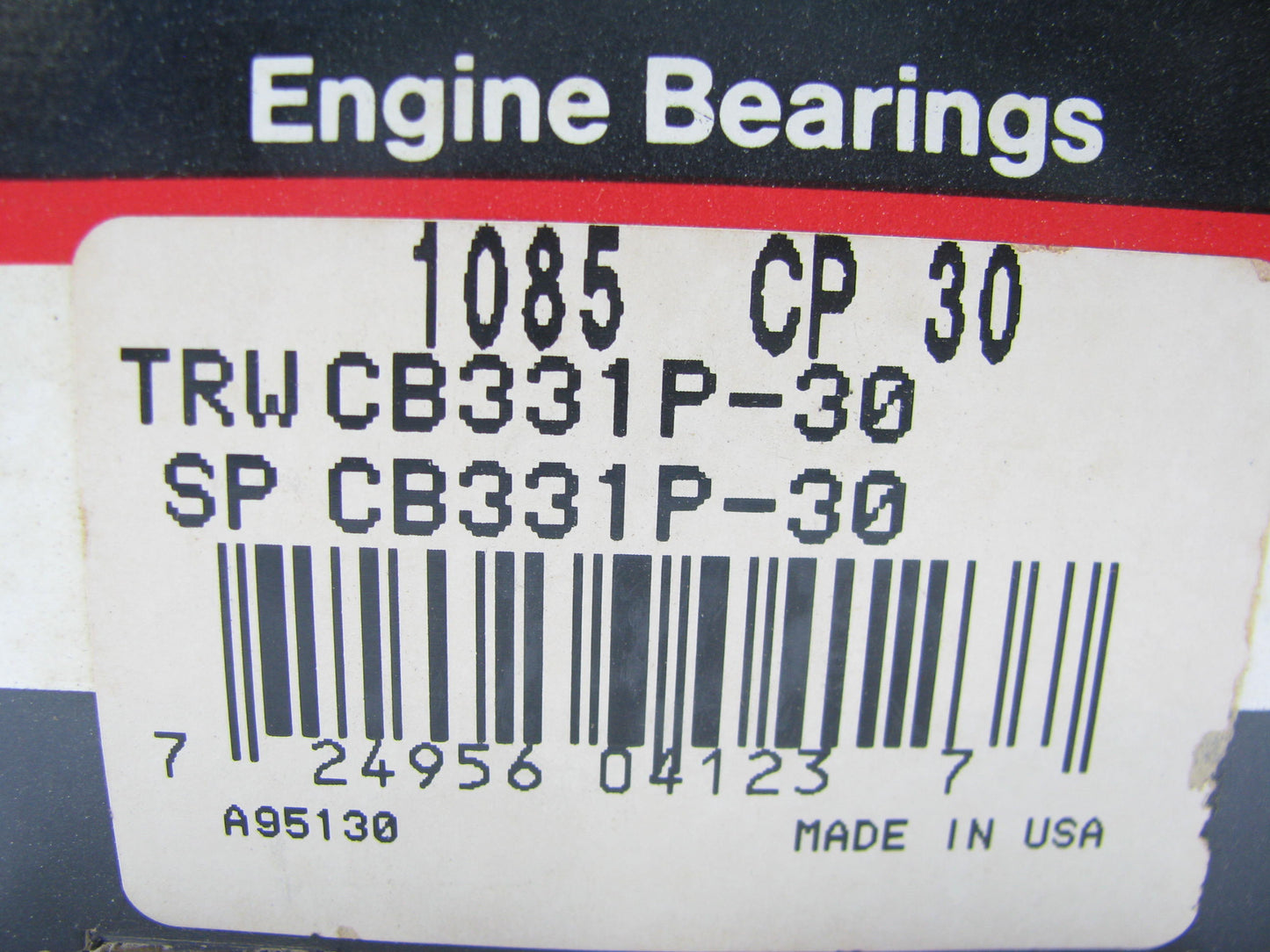 Federal 1085-CP-30 Engine Rod Bearing .030'' Detroit Diesel 2-71 3-71 4-71 6-71