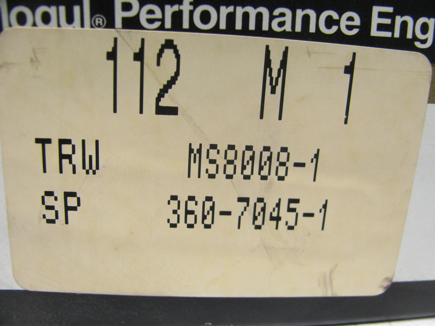 Federal Mogul 112M1 Main Bearings .001'' 1966-2000 Chevrolet 396 402 427 454