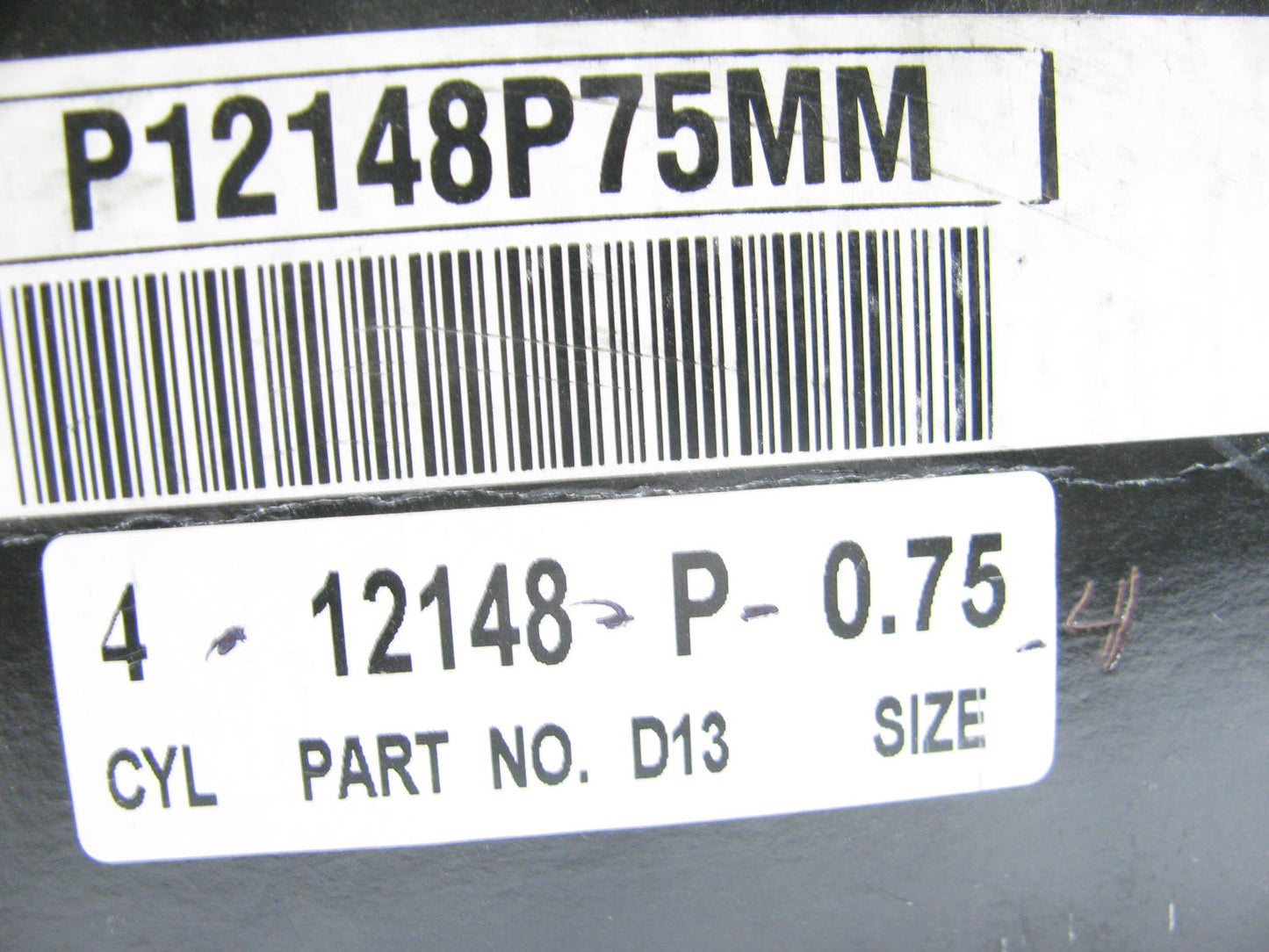 (4) Federal Mogul 12148P-075 Engine Piston .75mm For 1978-1979 Datsun 1.4L A14