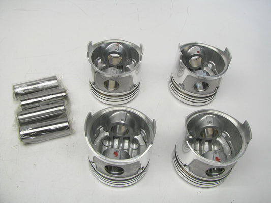 (4) Federal Mogul 12193P Engine Piston - Standard 1971-1977 Mazda 1.6L-L4