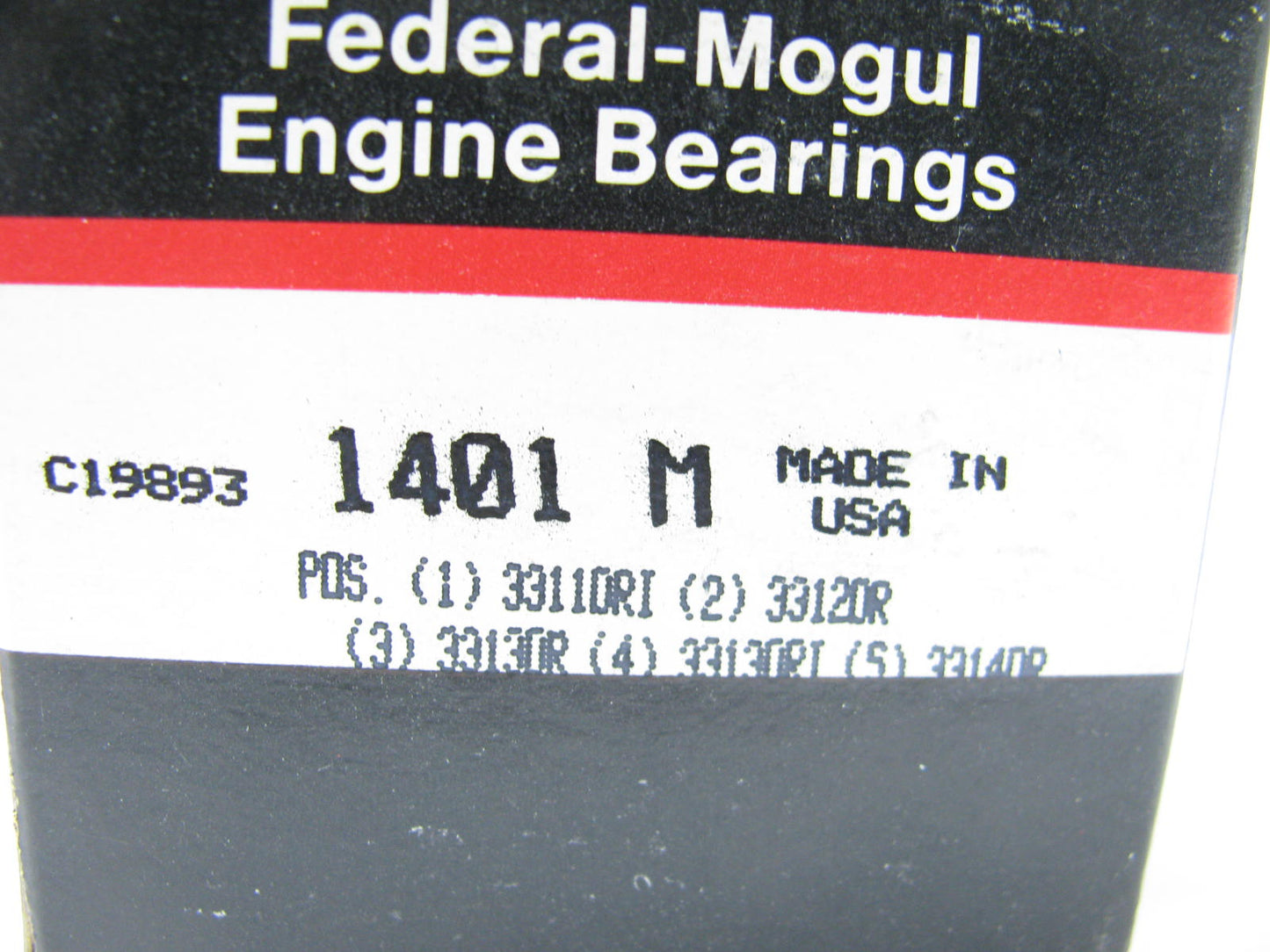 Federal Mogul 1401M Camshaft Bearings For 66-91 Jeep AMC 290 304 343 360 390 401
