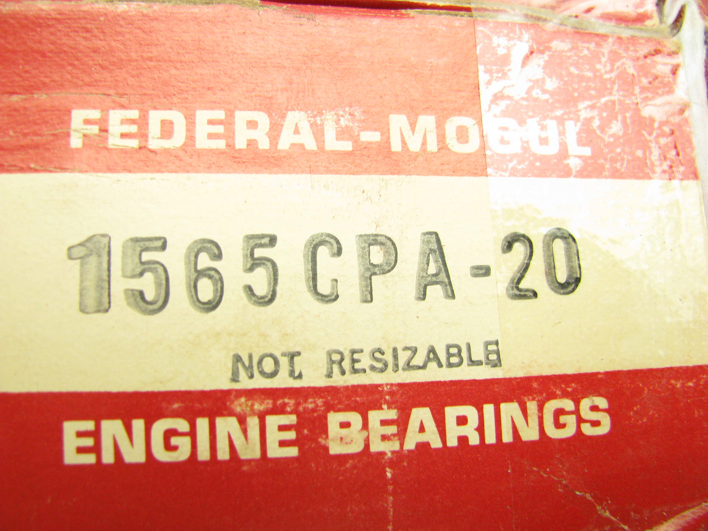 (6) Federal 1565CPA-20 Connecting Rod Bearings .020'' White 260A 270A 280A 290A