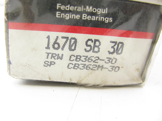 (4) Federal 1670SB30 Connecting Rod Bearings .030'' Continental Z120 Z129 Z134