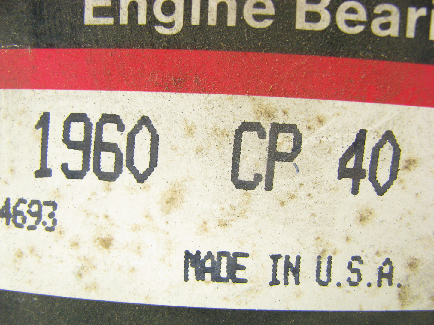 Federal 1960CP Rod Bearing .040'' Cummins H NH NT 448 464 495 672 743 855