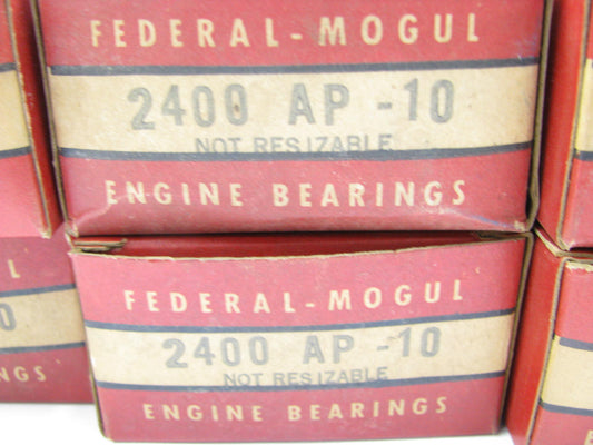 (6) Federal Mogul 2400AP-10 Connecting Rod Bearings .010'' GMC 351 401 478-V6