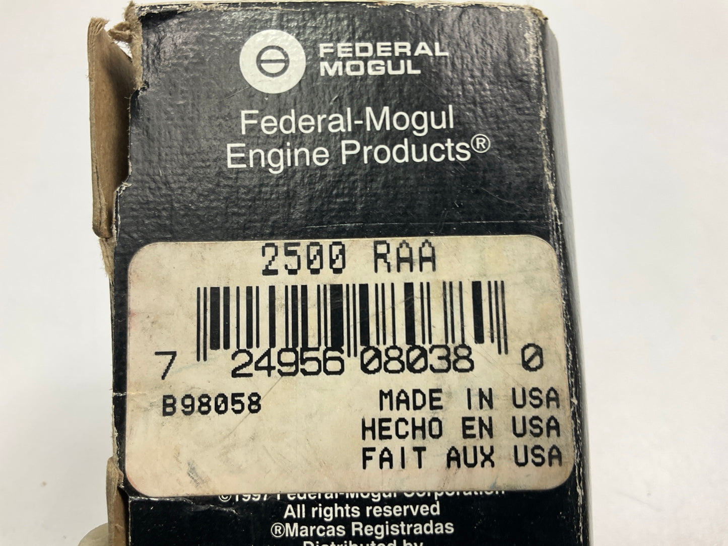 Federal Mogul 2500RAA Connecting Rod Bearing STD Size 1 Rod, Pontiac 301 4.9L V8