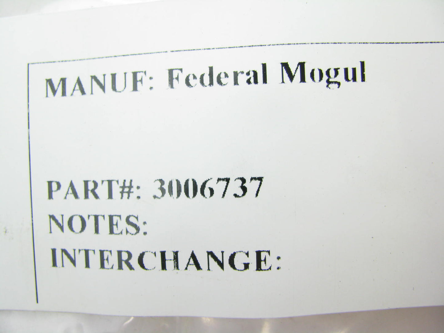 Federal Mogul 3006737 REAR Main Crankshaft Seal Cummins N14 NTA14 NH NT 855