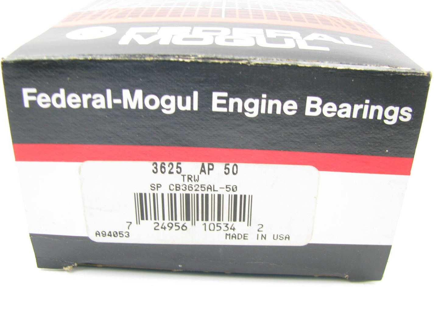Federal Mogul 3625AP50 Connecting Rod Bearings .50mm For CAT 893 3406A 3406B