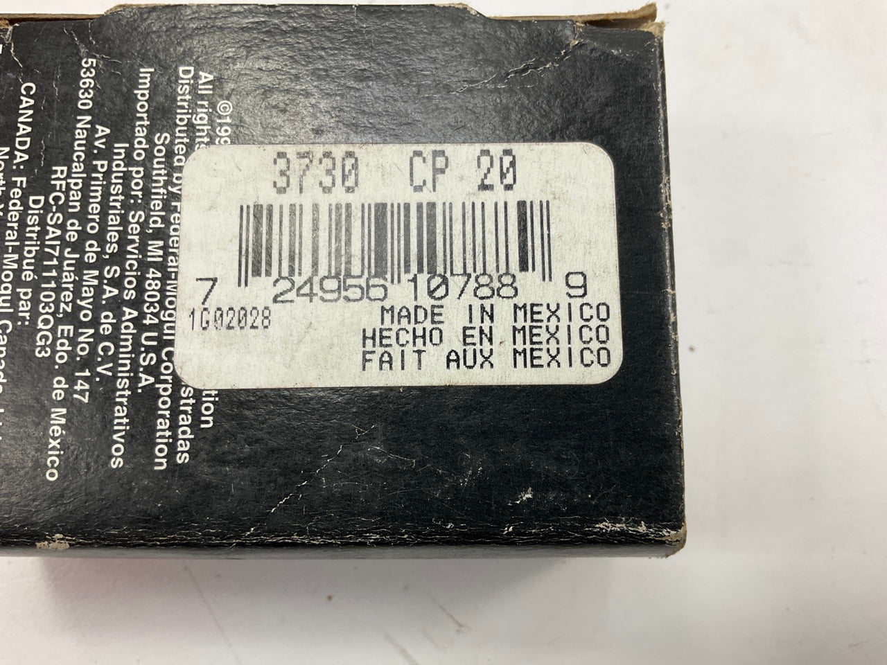Federal Mogul 3730CP-20 Connecting Rod Bearing .020'' International MV404 MV446