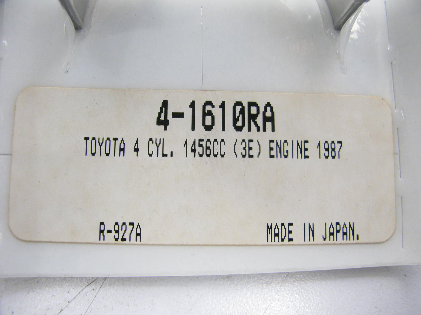 Federal Mogul 4-1610RA Connecting Rod Bearings - Standard 1987-1995 Toyota 1.5L