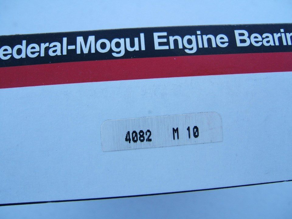 Federal 4082M10 Main Bearings .010'' IHC Tractor C221 C236 C263 D282 C291 C301