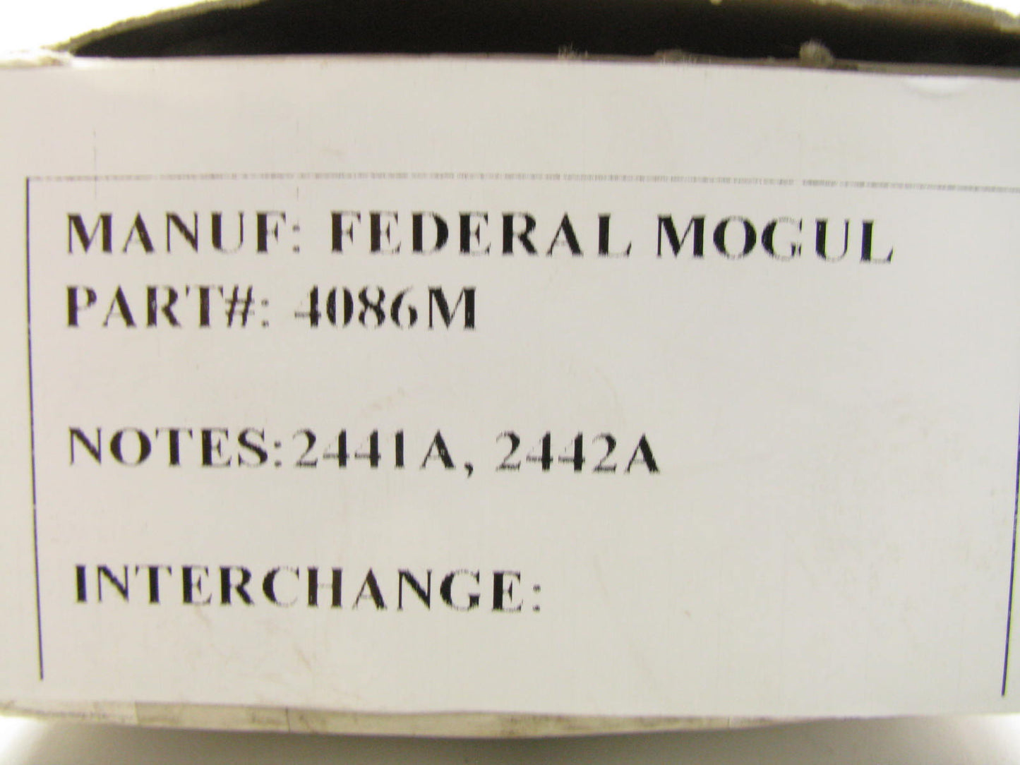 Federal Mogul 4086M Engine Main Bearings - Standard Allis Chalmers 226 3.7L L4