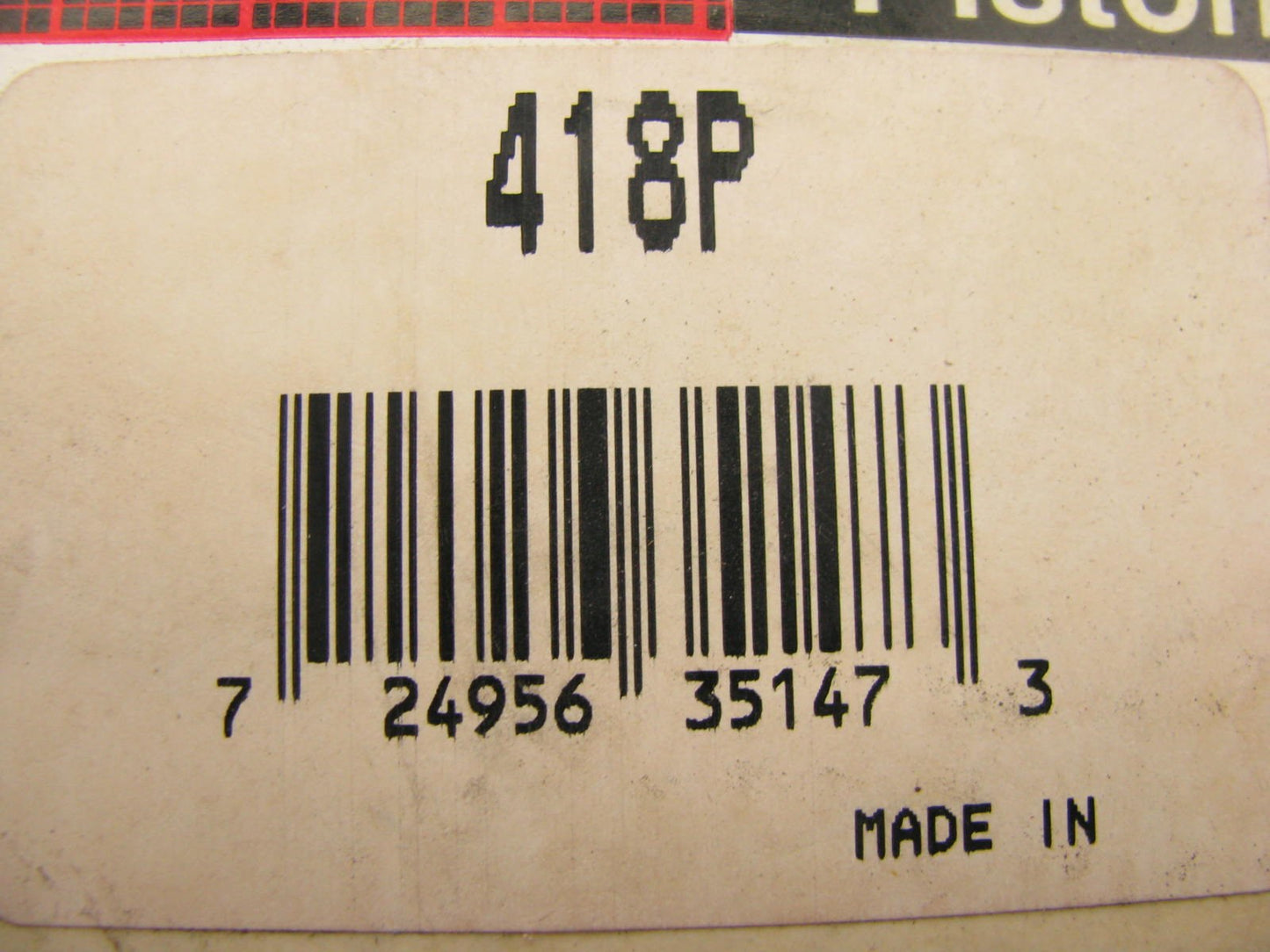 Federal Mogul 418P Engine Piston - Standard 1969-1987 Ford Mercury 460-V8