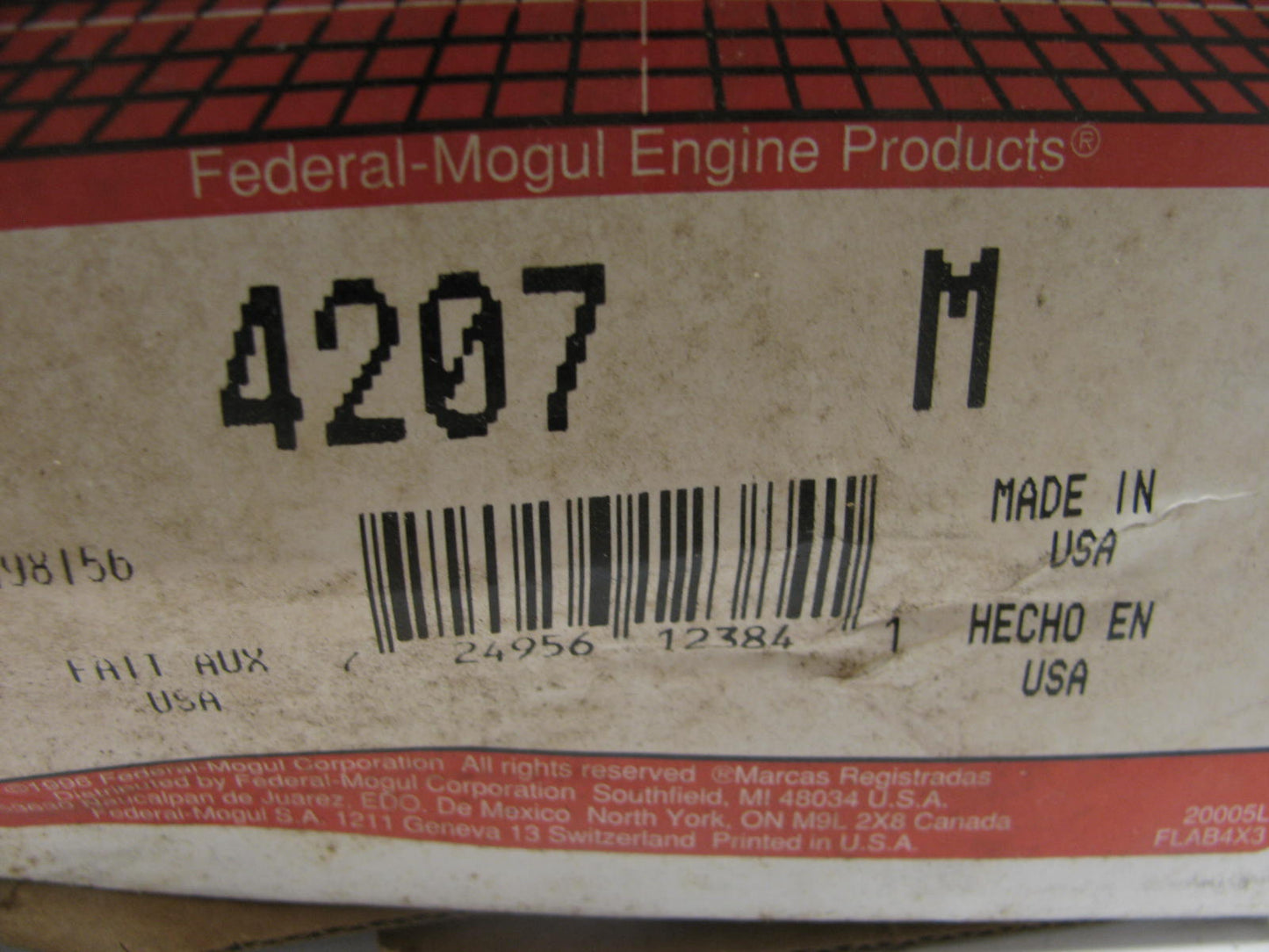 Federal Mogul 4207M Main Bearings - Standard 1952-1966 Ford Dagenham 220 Diesel