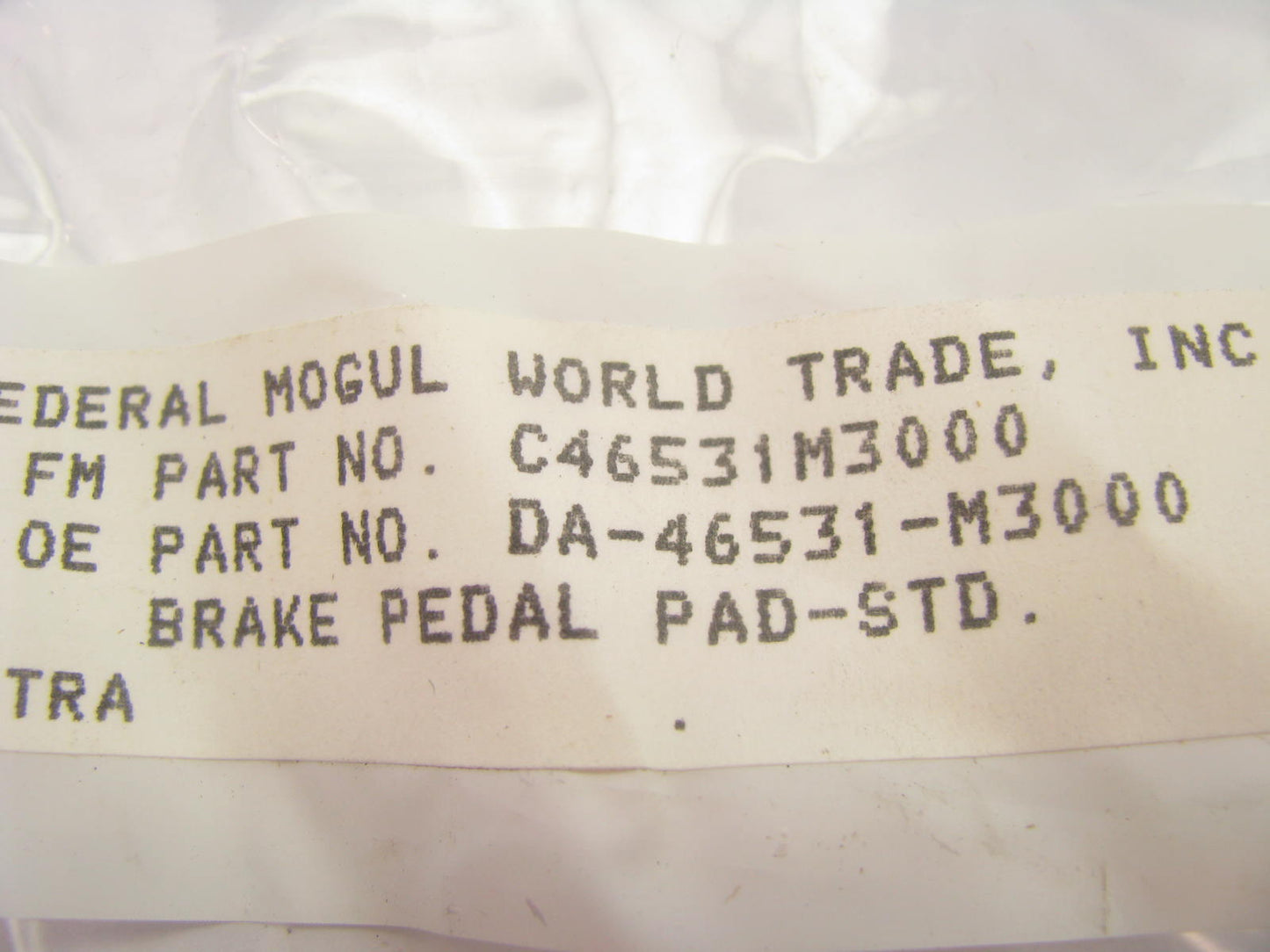 Federal Mogul 46531-M3000 Clutch Pedal Rubber Step Pad Cover For 1982-97 Nissan