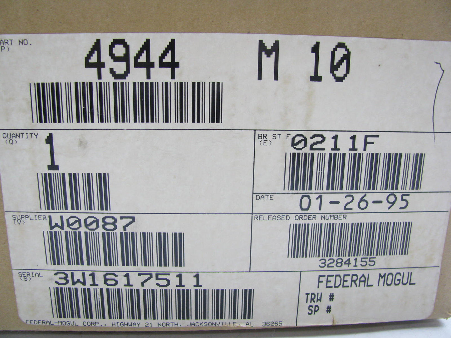 Federal Mogul 4944M Engine Main Bearings .010'' for Mack H/D 672 707 ENDT676
