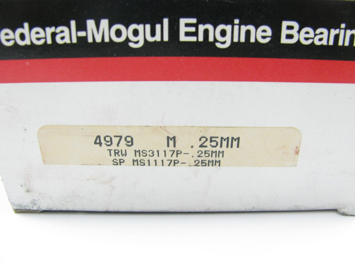 Federal Mogul 4979M-25MM Engine Main Bearings .25mm 1974-1990 Ford 2.0L 2.3L-L4