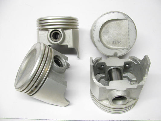 (4) Federal 508PR-060 Right Bank Engine Piston .060'' 1985-1990 Oldsmobile 307-V8