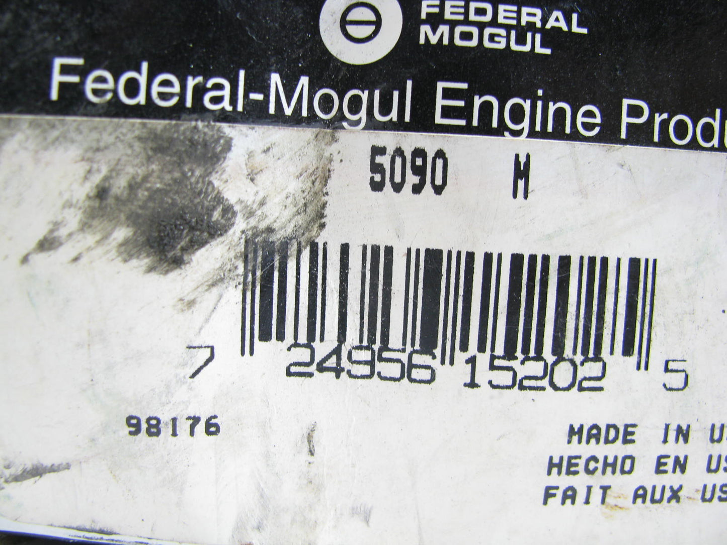Federal Mogul 5090 Engine Main Bearings - Standard 1982-1985 GM 2.8L