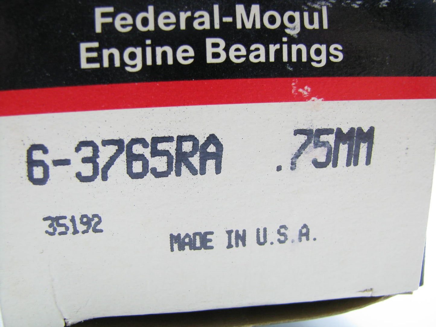 Federal Mogul 6-3765RA75MM Connecting Rod Bearings - 0.75mm