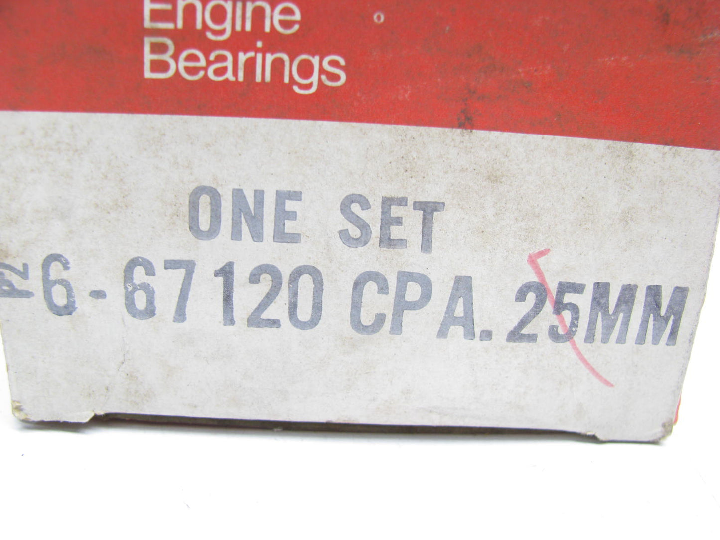 Federal Mogul 6-67120CPA 0.25mm Connecting Rod Bearings Set - TOYOTA 5ME 2.6L