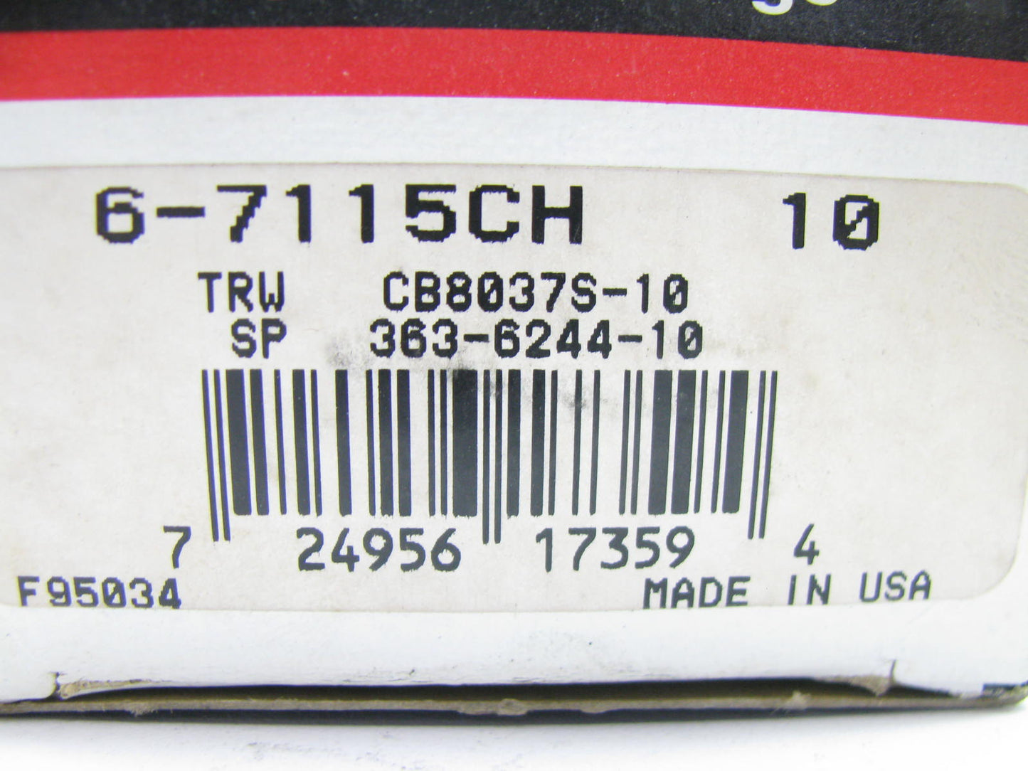 Federal 6-7115CH10 Performance Connecting Rod Bearings .010'' Buick 231 252