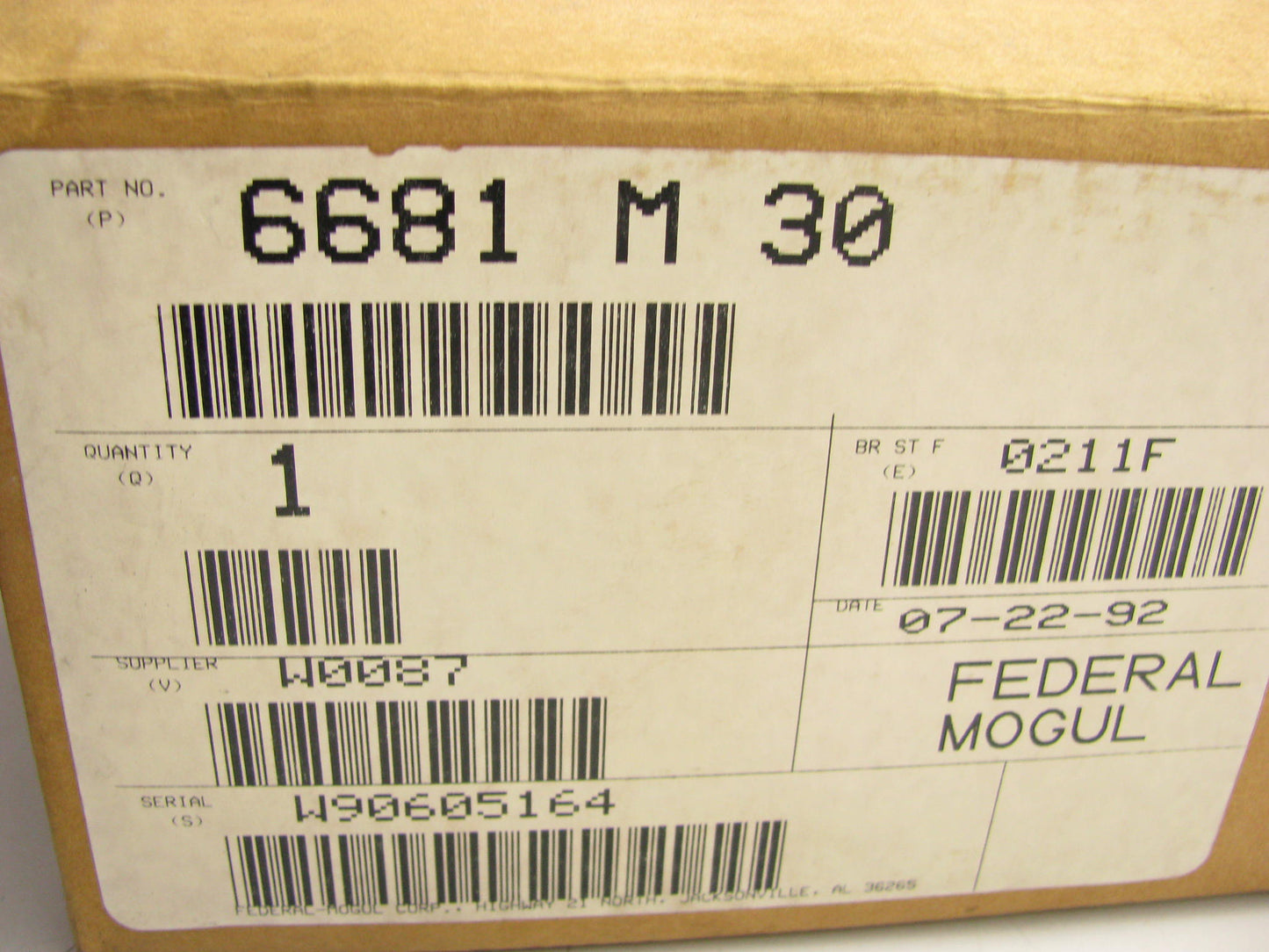 Federal Mogul 6681M .030'' Main Bearings Set International Tractor DT466C 466