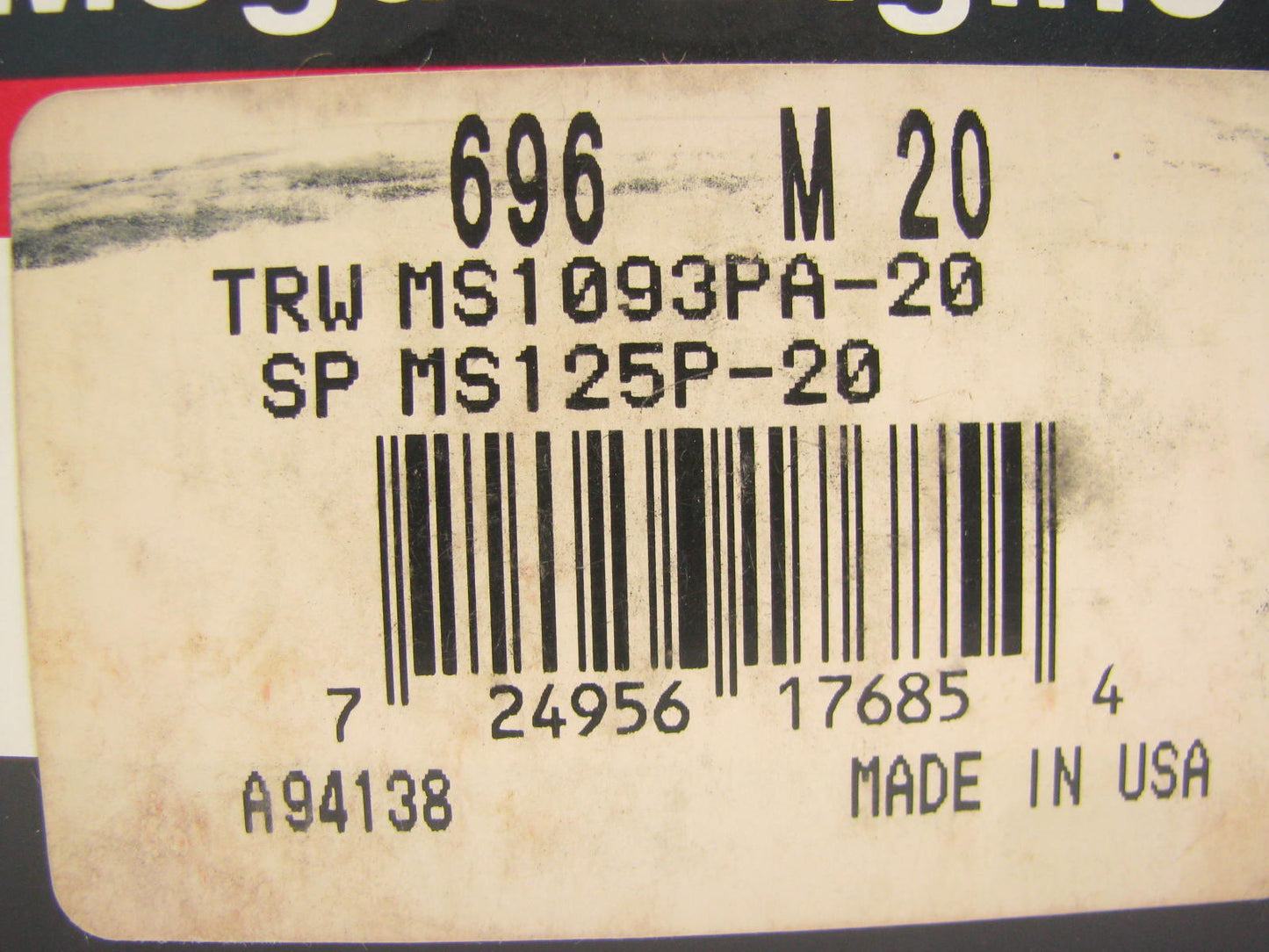 Federal Mogul 696M-20 Engine Main Bearings .020'' International RD450