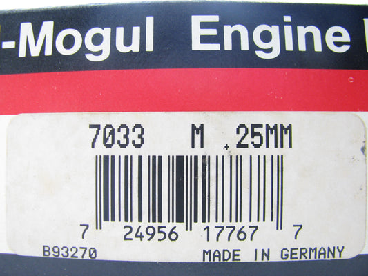 Federal Mogul 7033-M-25MM Main Bearings .25mm Volvo Turbo Diesel TD63 TD61 TD60