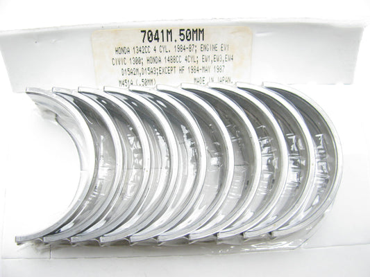 Federal Mogul 7041M-50MM Main Bearings .50mm 1984-1987 Honda Civic 1.3L 1.5L-L4