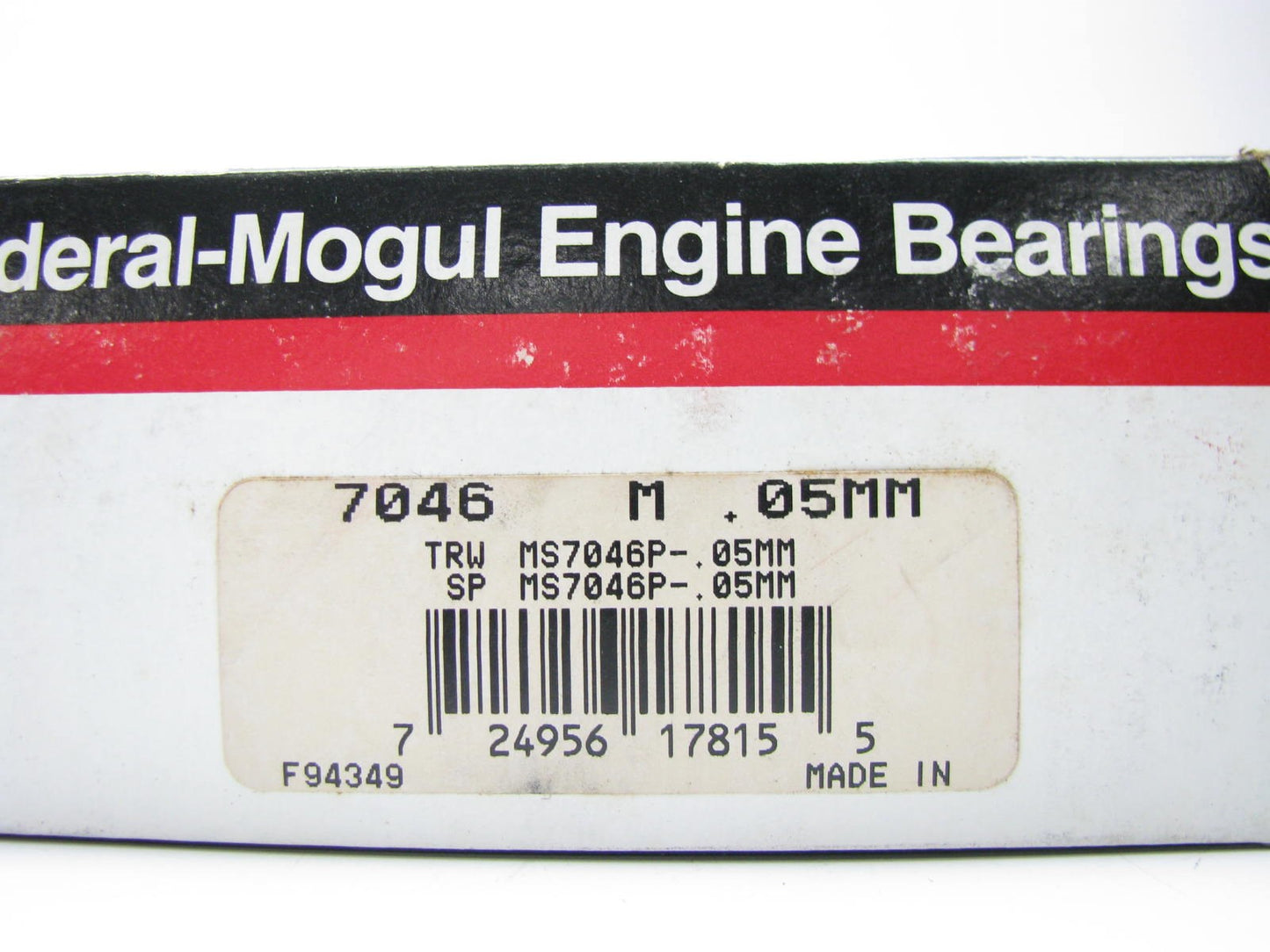 Federal Mogul 7046M Main Bearings .05mm Size - 1982-1993 Cadillac 250 273 300 V8