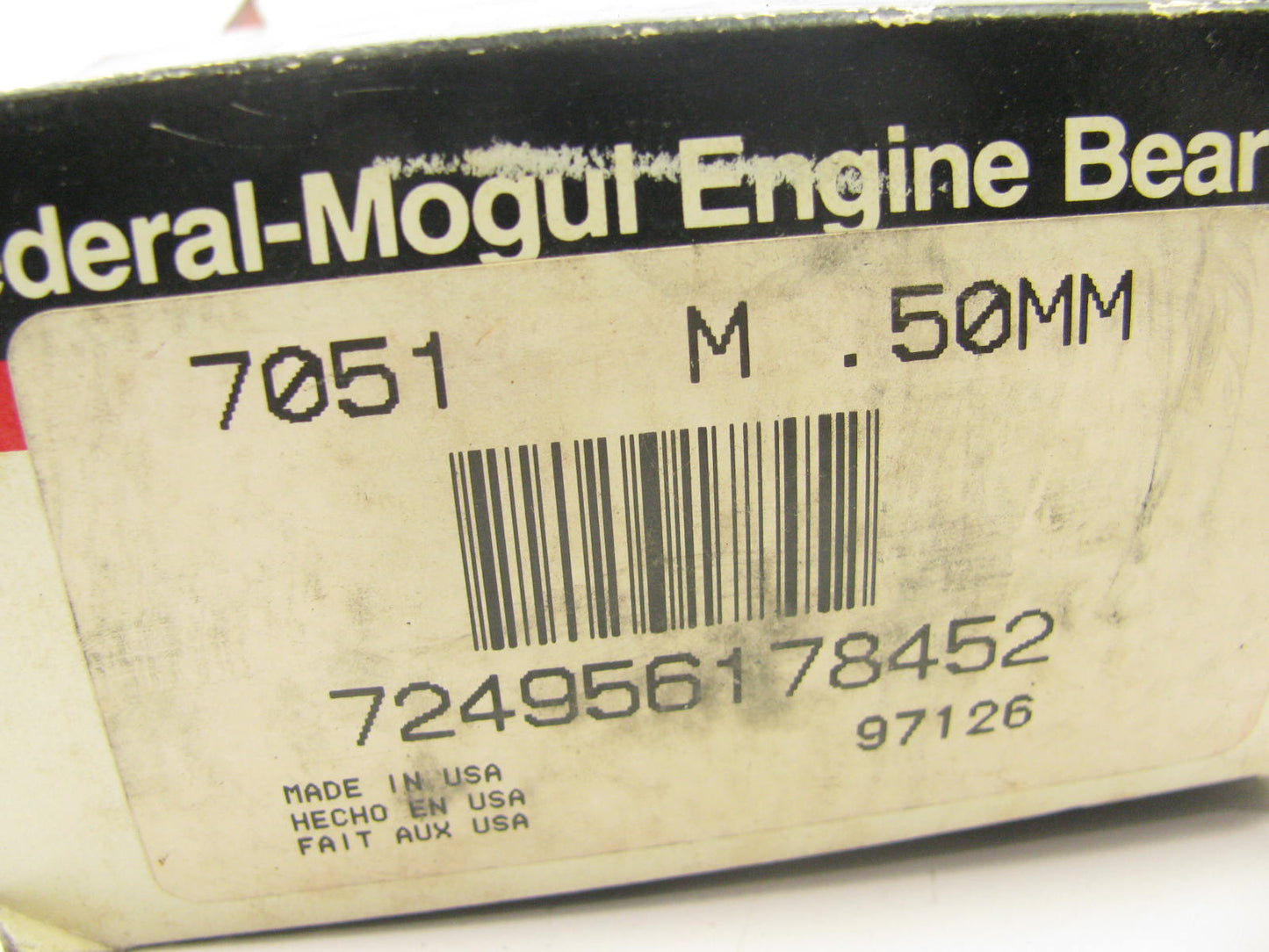 Federal Mogul 7051M-50MM Engine Main Bearings .50mm 1977-1994 Ford 2.3L