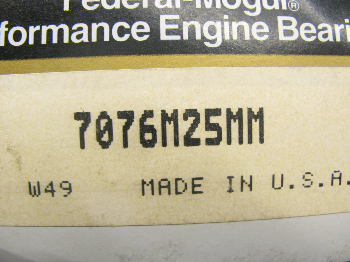 Federal Mogul 7076M25MM Performance Main Bearings .25mm Ford 2.0L 2.3L-L4