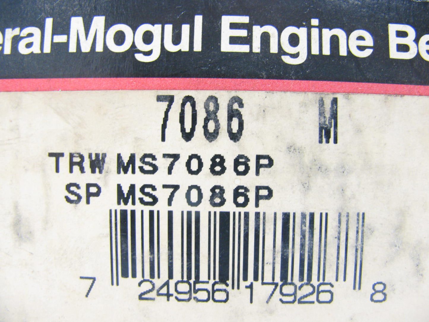 Federal Mogul 7086M Engine Main Bearings - Standard 1989-1993 Ford 3.8L S/C
