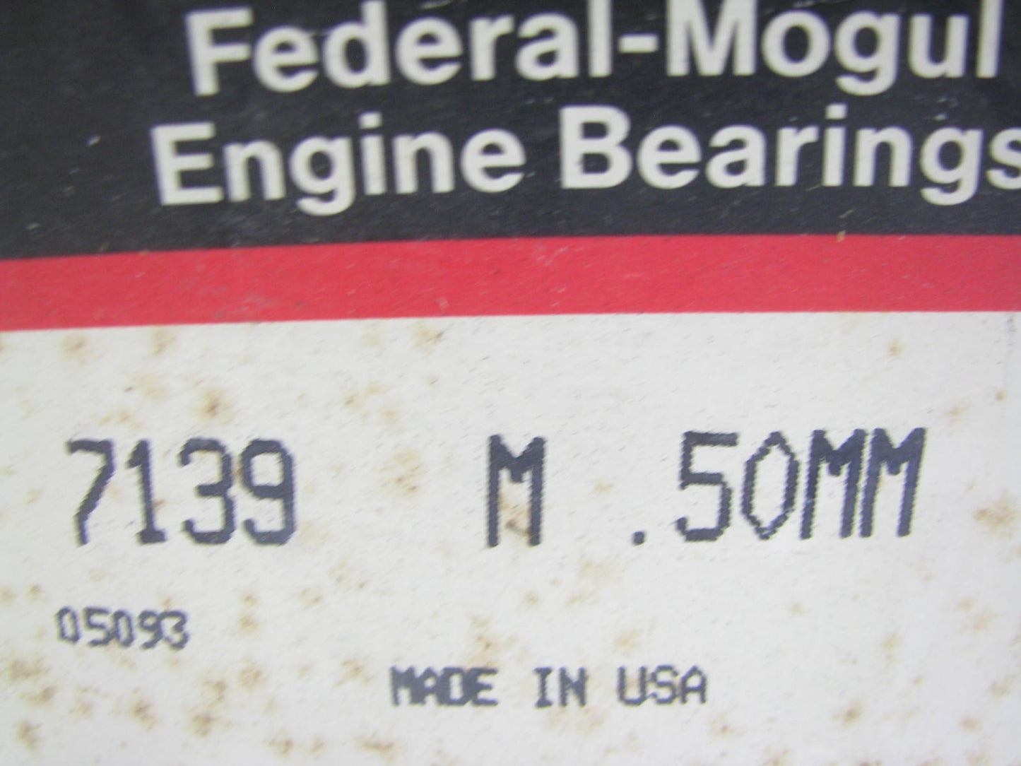 Federal Mogul 7139M-50MM Engine Main Bearings .50mm For 1983-1989 Nissan 2.4L
