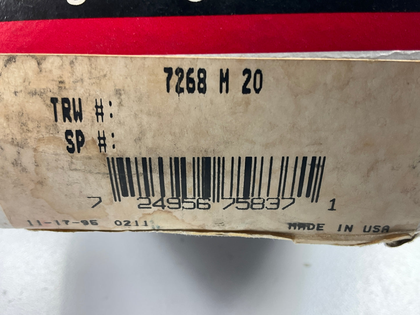 Federal Mogul 7268M-20 Engine Main Bearings .020'' 1978-2007 GM 3.3L 3.8L 4.3L-V6