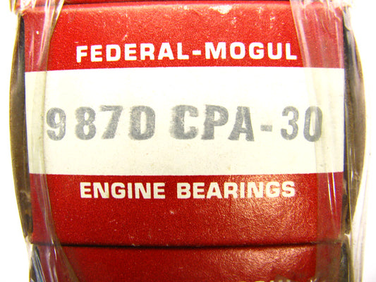 (6) Federal 9870CPA-30 Rod Bearings .030'' White 100A, 150A, 160A, 210A 450A 6cyl