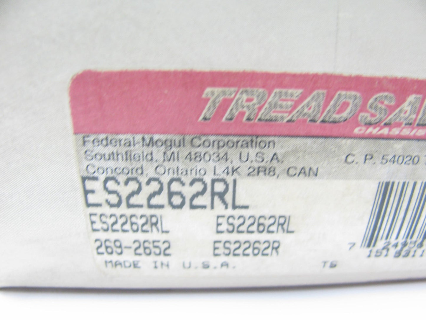 Federal Mogul ES2262RL FRONT OUTER Steering Tie Rod End 1986-1997 Ford Aerostar