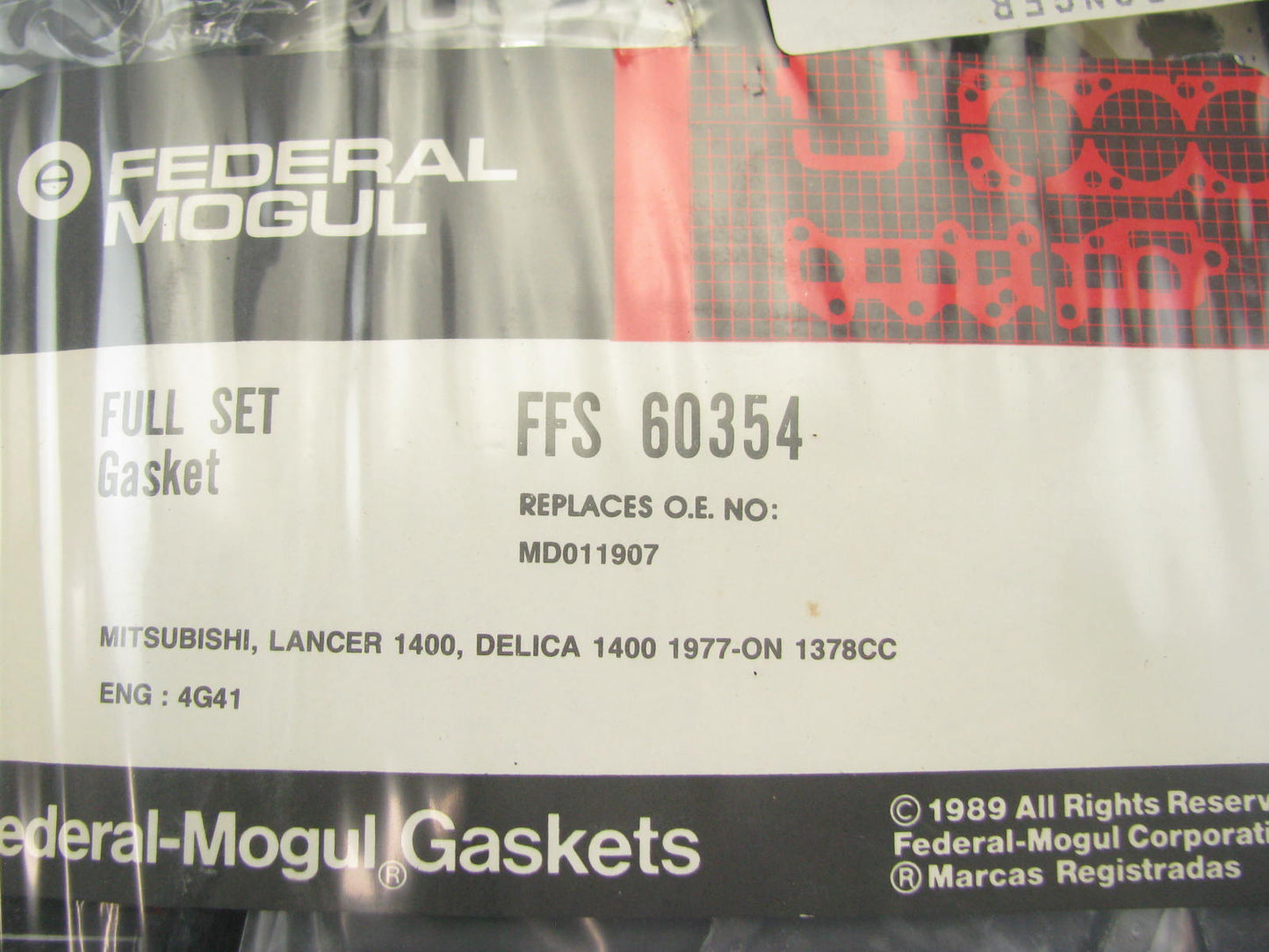 1977-Up MITSUBISHI 4G41 1378cc 1.4L Full Engine Rebuild Gasket Set Federal Mogul