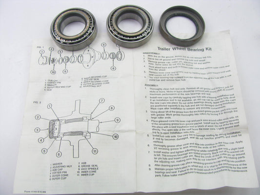 Federal FM-005 Trailer Wheel Bearing Kit - 2.563'' OD X 1.375'' ID X 0.71'' Wide