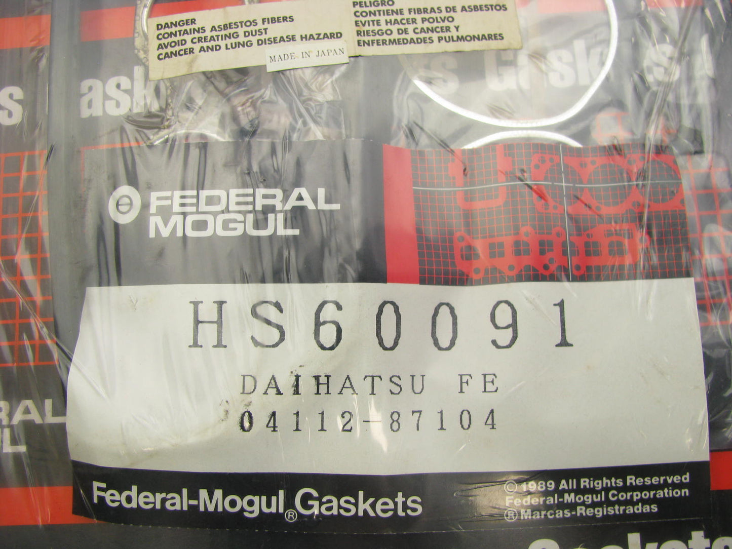 Federal Mogul HS60091 Engine Cylinder Head Gasket Set For Daihatsu 958cc FE