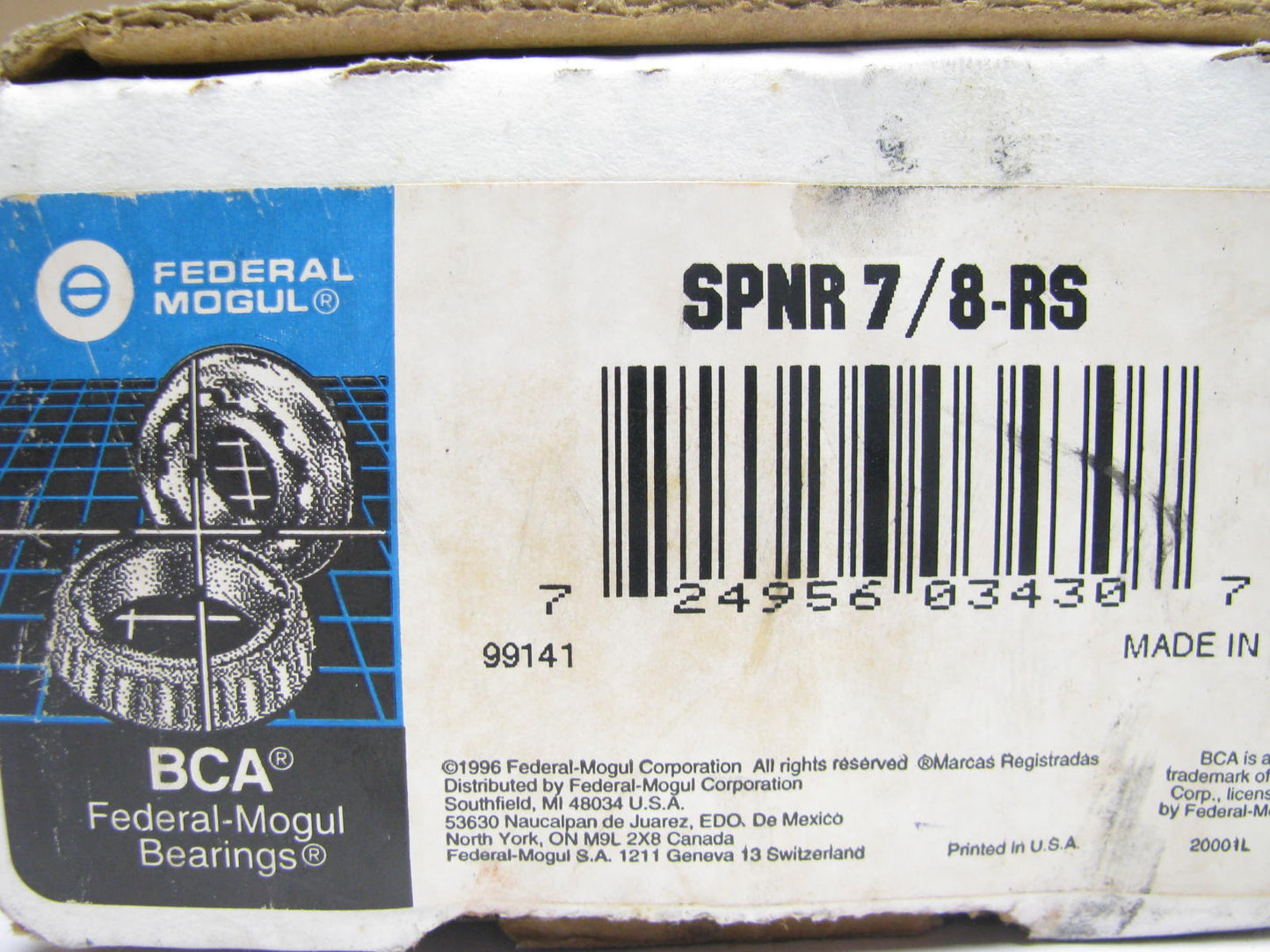 F-M BCA SPNR78RS Pillow Block Unit With Set Screw