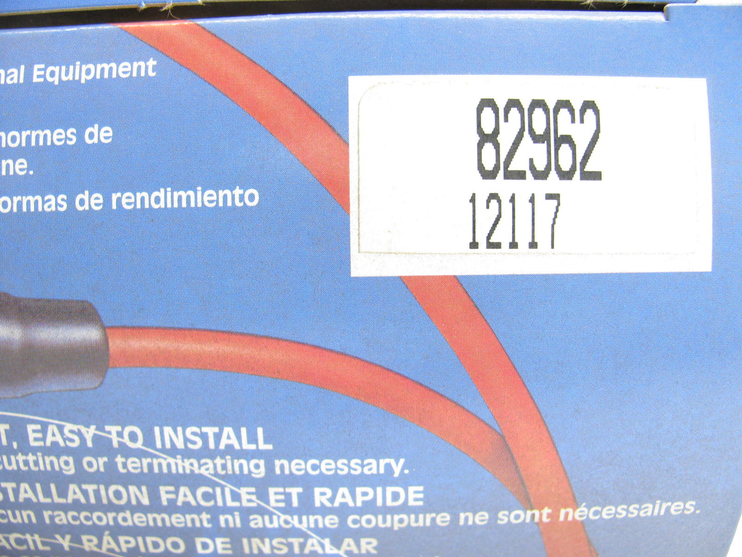 Federal 82962 Ignition Spark Plug Wire Set - RED - 1977-1983 Ford 200 250 I6